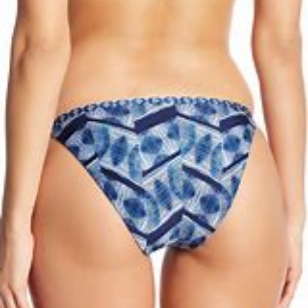 Lucky Brand Nomad Tie-Side Tassel Ikat Bikini Bottom